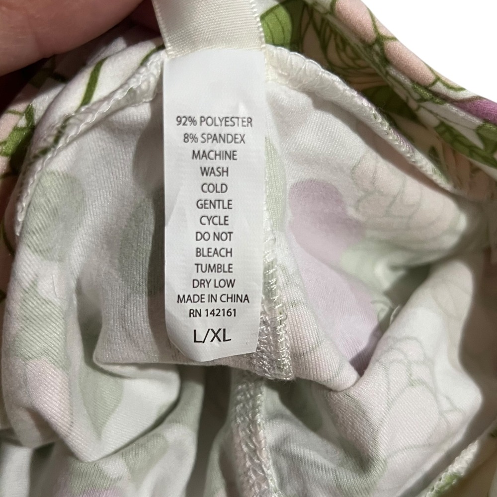 Lularoe Pastel Pink, Plum, Green & Cream Floral Leggings‎ Girls Size L/XL Fairy - Picture 4 of 4